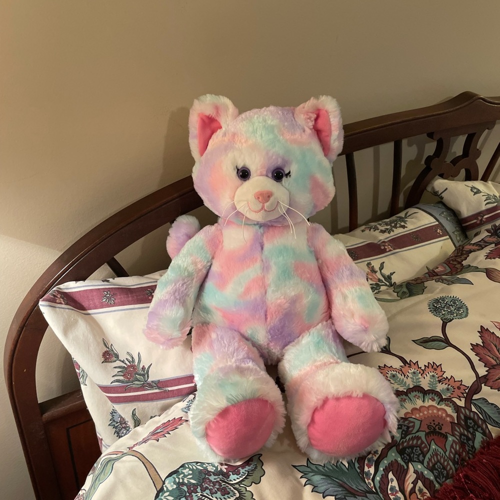 build a bear pastel swirls kitty